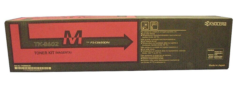 Kyocera TK-8602M Magenta Standard Yield Toner Cartridge