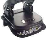 Officemate Desktop 2-Hole Punch, 25 Sheet Capacity, Black/Gray/Green (90134)
