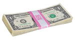 Pap-R Products Currency Straps, Pink, 1000/Pack (400250)
