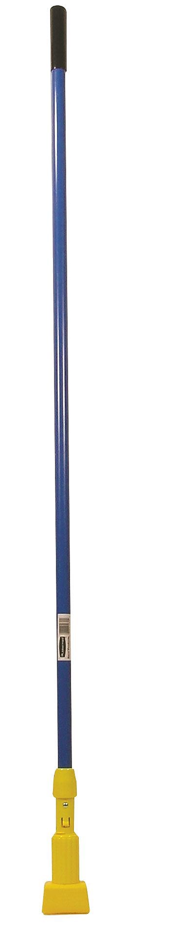 Rubbermaid Gripper Clamp Style 60" Fiberglass Wet Mop Handle, Yellow/Blue (FGH24600BL00)