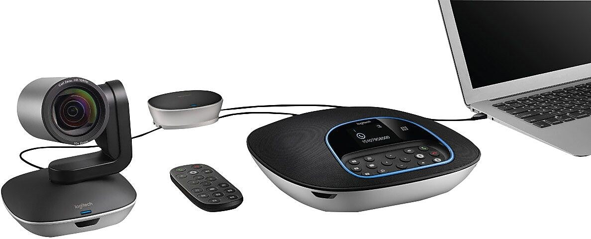 Logitech Group Video Conferencing System, High Definition, Black (960-001054)