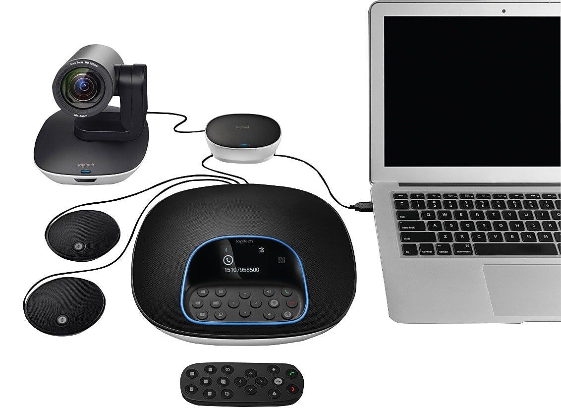 Logitech Group Video Conferencing System, High Definition, Black (960-001054)