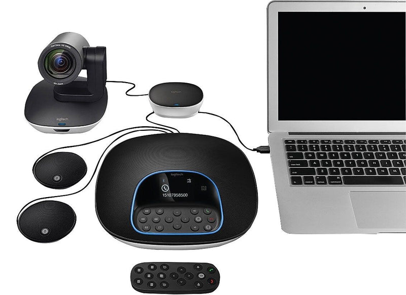 Logitech Group Video Conferencing System, High Definition, Black (960-001054)