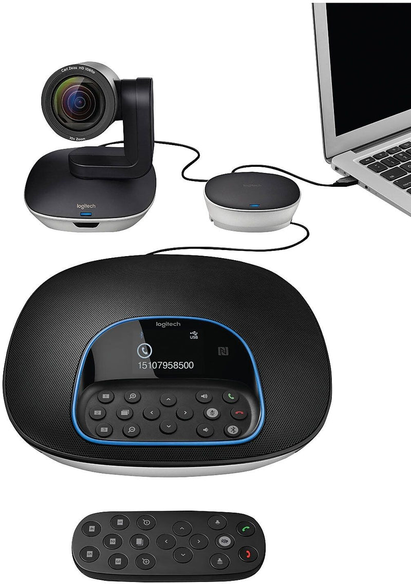 Logitech Group Video Conferencing System, High Definition, Black (960-001054)