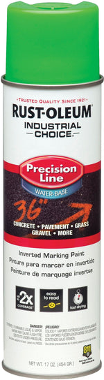 Rust-Oleum® Industrial Choice Precision-Line Inverted Marking Paint, Fluorescent Green