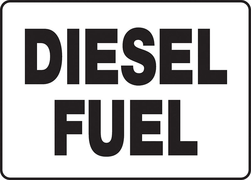 Accuform Safety Sign, DIESEL FUEL, 10" x 14", Adhesive Vinyl (MCHL518VS)