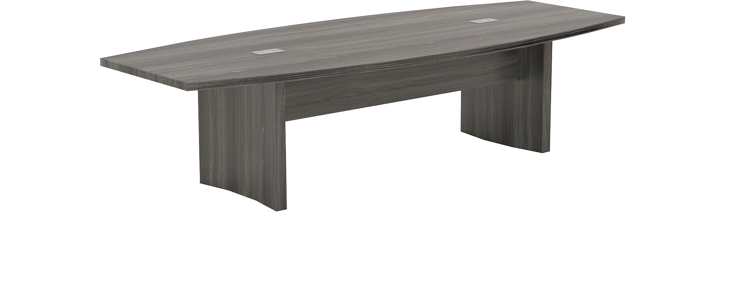 Safco Aberdeen 120"W Conference Table, Gray Steel (ACTB10LGS)