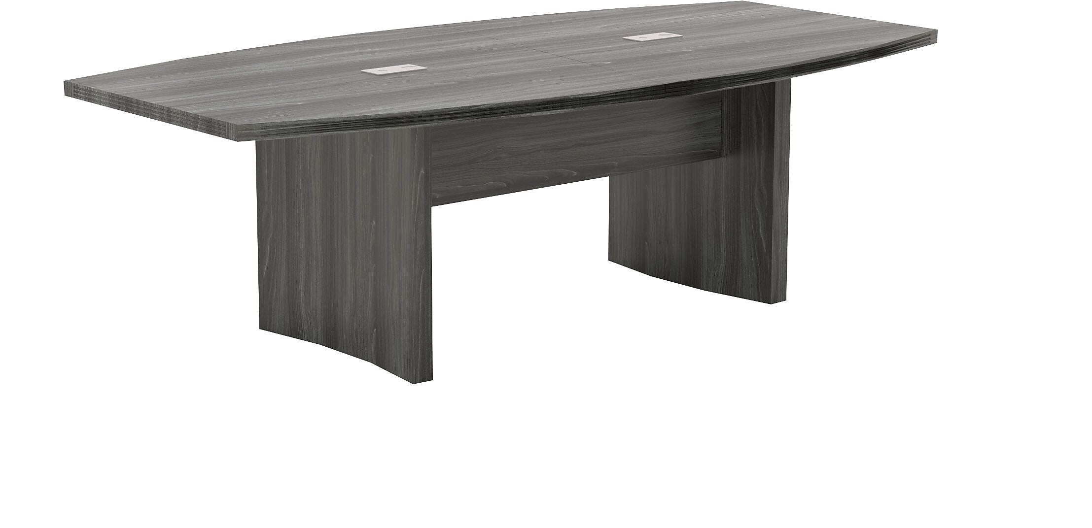 Safco Aberdeen 96" W Conference Table, Gray Steel (ACTB8LGS)