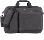 Solo New York Duane Hybrid Polyester Briefcase, Laptop Compatible, Grey (UBN31010)