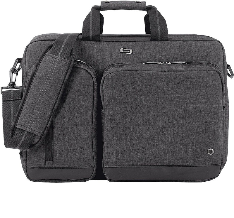 Solo New York Duane Hybrid Polyester Briefcase, Laptop Compatible, Grey (UBN31010)
