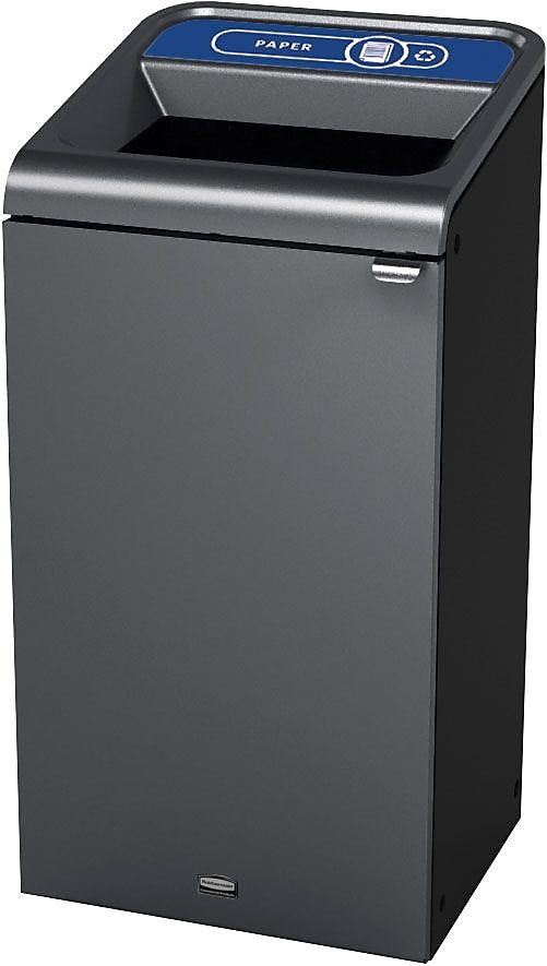 Rubbermaid Configure™ Indoor Recycling (1 Stream), Paper, 23 Gallon, Stenni Gray
