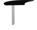 Safco Medina™ Left Hand Curved Desk Extension, Mocha, 29 1/2"H x 47"W x 28"D