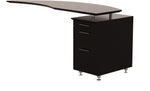 Safco Medina™ Right Hand Return w/Ped, Mocha, 29 1/2"H x 63"W x 24"D