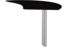Safco Medina™ Right Hand Curved Desk Extension Mahogany, 29 1/2"H x 47"W x 28"D