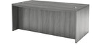 Safco Aberdeen 72" Bowfront Desk, Gray Steel (ABD7242LGS)