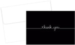 Great Papers Grace Matte Personal Thank You Notecards, Black, 50/Pack (2015072)