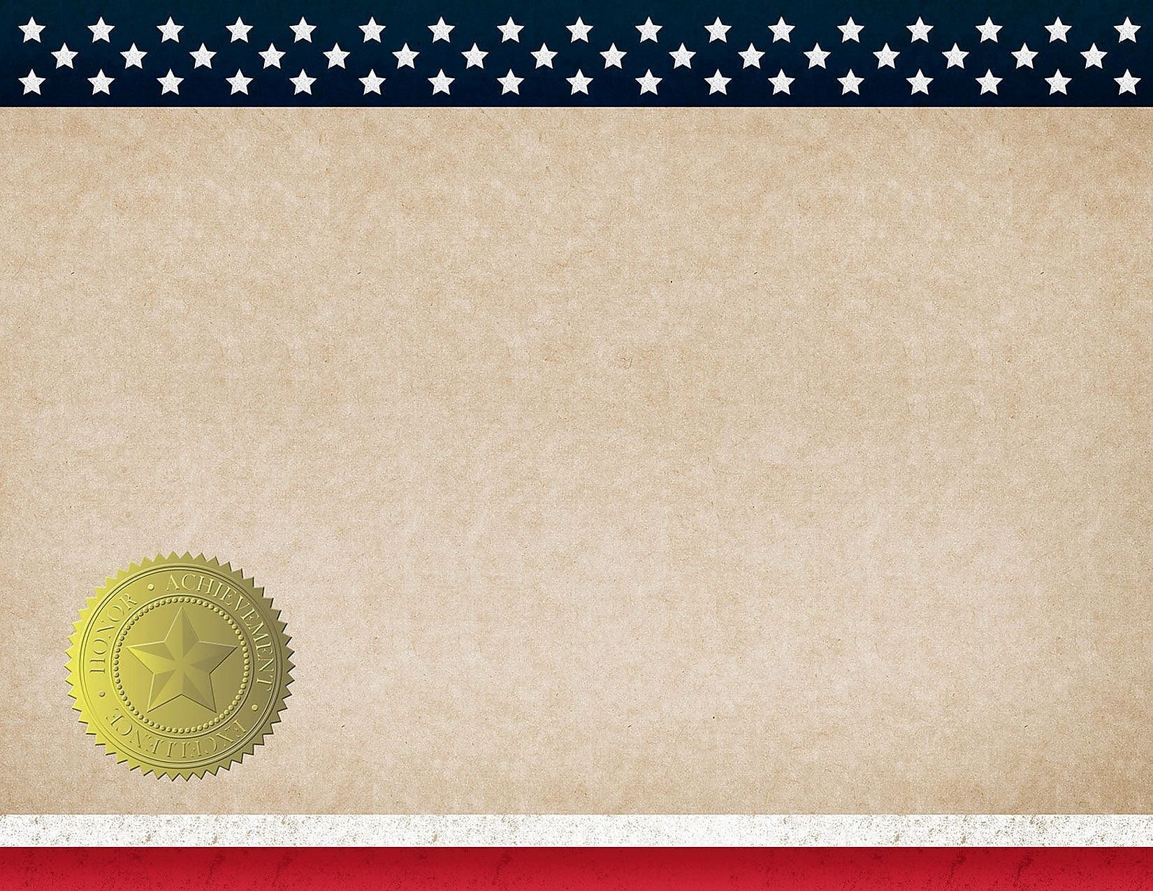 Great Papers Patriotic Certificates, 8.5" x 11", Multicolor, 25/Count(2015083)