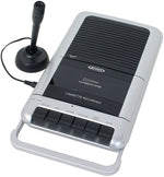 Jensen MCR-100 Shoebox Style Cassette Player/Recorder, Black/Gray (MCR-100)