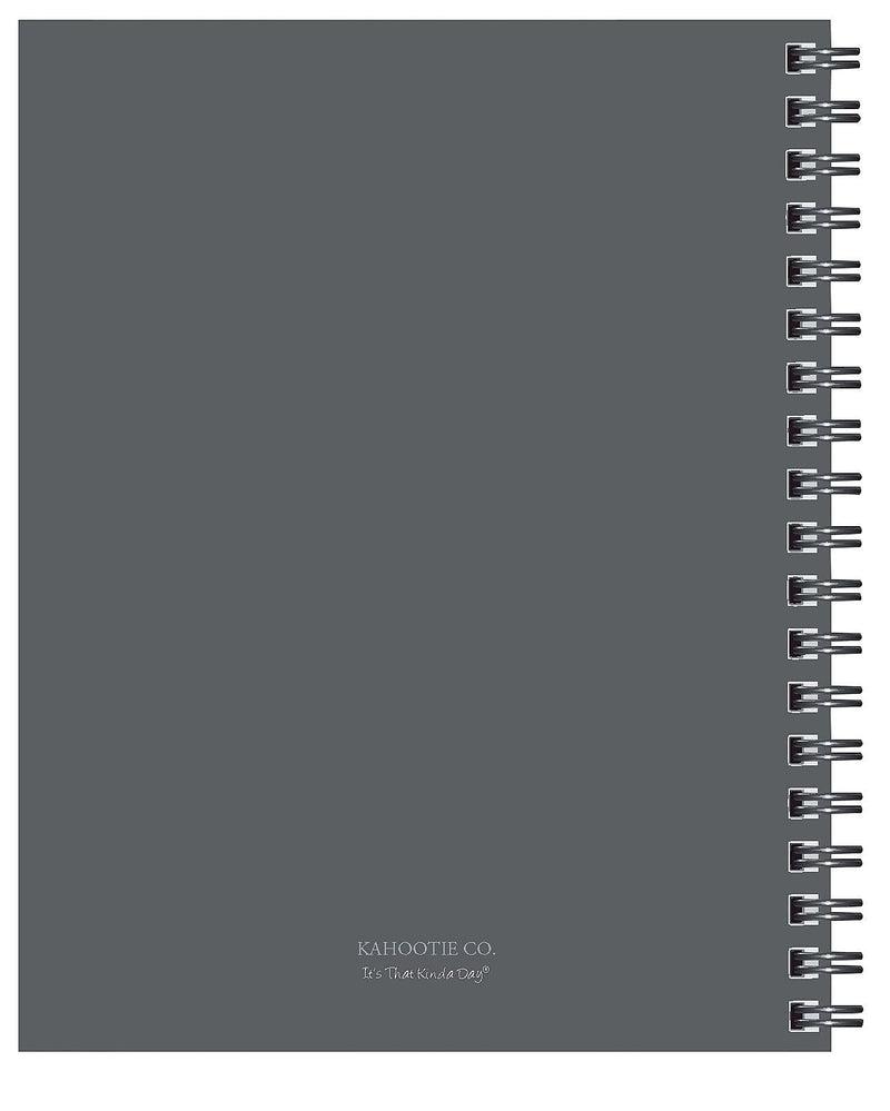 Kahootie Co Undated Monthly Calendar, 9" x 11.5", Teal and White (ITKCTW)