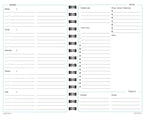 Kahootie Co Weekly Planner, 6" x 9", Teal (ITKWT)