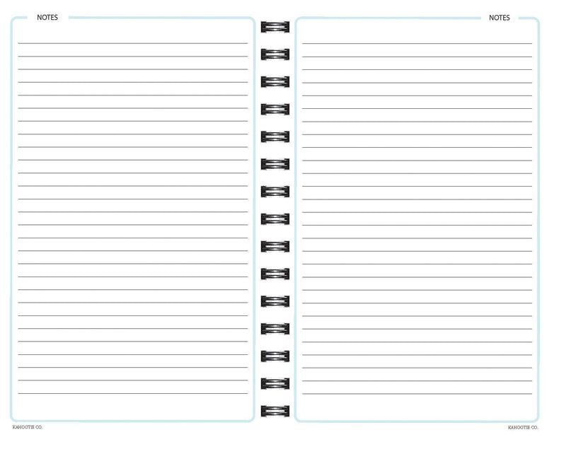 Kahootie Co Weekly Planner, 6" x 9", Teal (ITKWT)