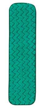Rubbermaid HYGEN™ Microfiber Dust Mop Pad, Dry, Green, 18" 12/Cartron
