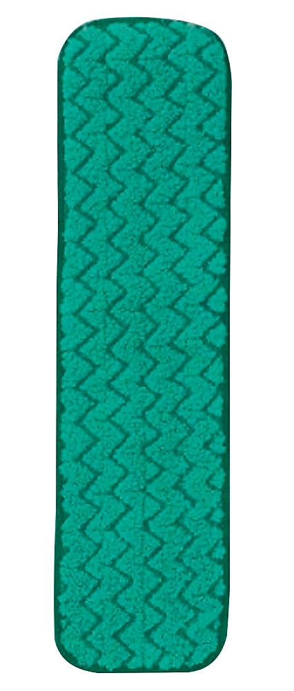 Rubbermaid HYGEN™ Microfiber Dust Mop Pad, Dry, Green, 18" 12/Cartron