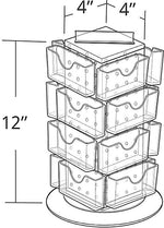 Azar Displays 13"H x 4"W x 4"D Pegboard Counter Gift Card Holder Orange
