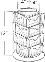 Azar Displays 13" x 4" Pegboard Counter Gift Card Holder, Purple (700229-PUR)