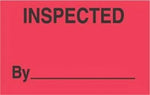 Decker Tape "Inspected" Label, 3" x 5", 500/Roll (DL3281)