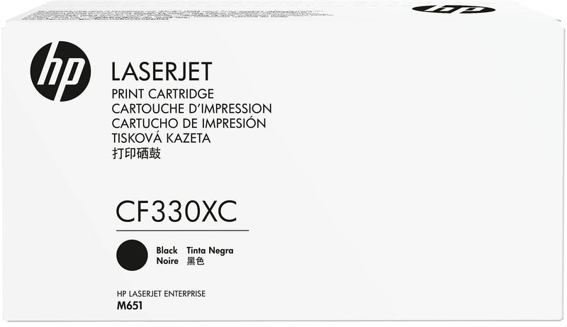 HP 654XC Black High Yield Toner Cartridge, Prints Up to 20,500 Pages (cf330xc)