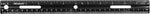 Westcott KleenEarth Recycled 12" Plastic Standard Ruler, Black (41015)