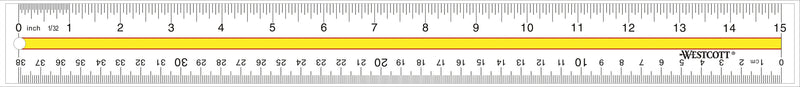 Westcott 15" Acrylic Standard Ruler (10580/55307)