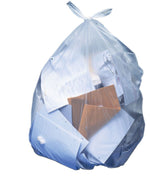 Heritage 20-30 Gallon Industrial Trash Bag, 36" x 30", Low Density, 1.1 Mil, Clear (H6036SC)