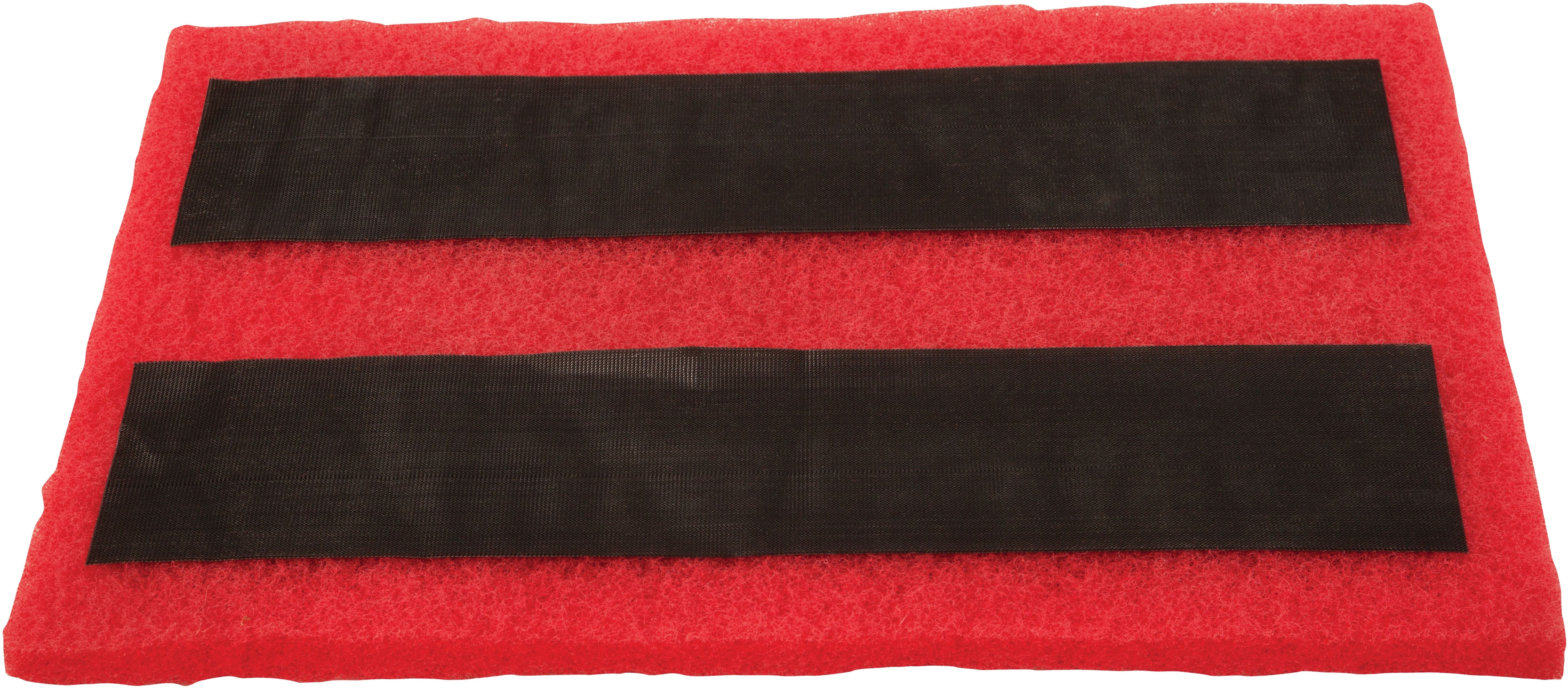 Nobles Backer Pad with Velcro, Red, 14" x 20" (9010674)