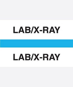 Medical Arts Press® Standard Preprinted Chart Divider Tabs, Lab/X-Ray, Light Blue
