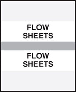 Medical Arts Press® Standard Preprinted Chart Divider Tabs, Flow Sheets, Gray