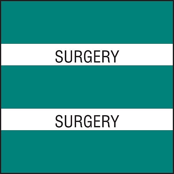 Medical Arts Press® Large Chart Divider Tabs, Surgery, Teal