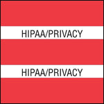 Medical Arts Press® Large Chart Divider Tabs, HIPAA/Privacy, Red