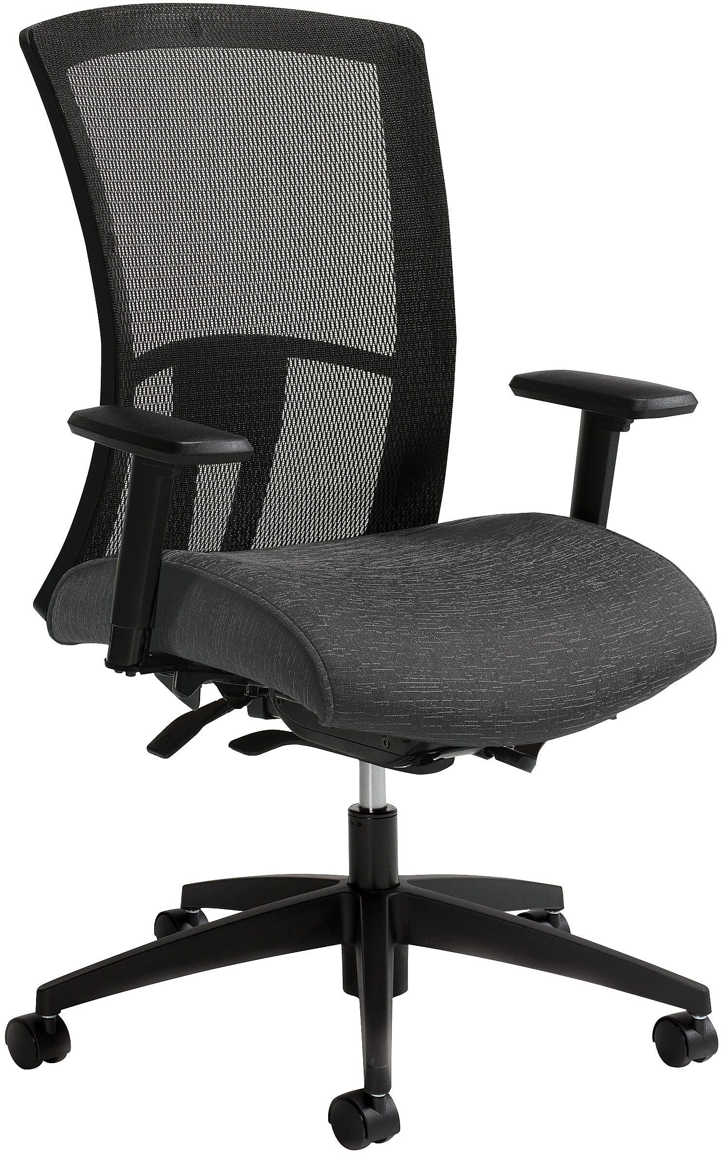Global Vion Mesh High Back Weight Sensing Synchro - Tilter Task Back, Granite Rock (6321-8-UR20)