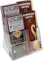 Azar Brochure Holder, 9.25" x 11.25", Vertical, Table Top, Clear, Plastic (252381)