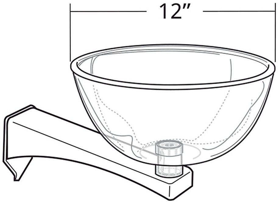12" Bowl Display with Extension Arm for Sky Tower Unit