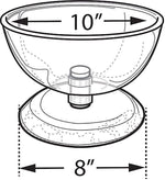 10" Single Bowl Counter Display