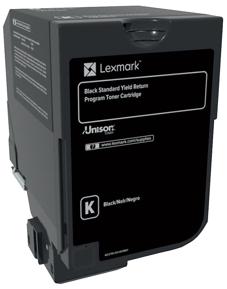 Lexmark CS720 Black Standard Yield Toner Cartridge, Prints Up to 7,000 Pages (74C1SK0)
