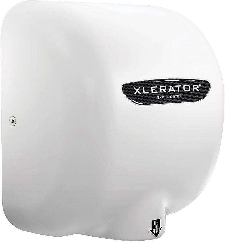 XLERATOR XL-WV 208-277V Hand Dryer, White Epoxy Painted Cover