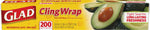 Glad® Cling Wrap, Plastic 200 Sq. Ft., 12/CS