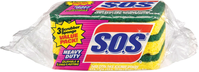 S.O.S Heavy Duty Scrubber Sponge, 24 Count (CLO91029CT)