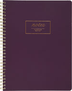 Cambridge Fashion Twinwire Business Notebook, 80 Sheets, 9-1/2" x 7-1/4", Purple (49556)