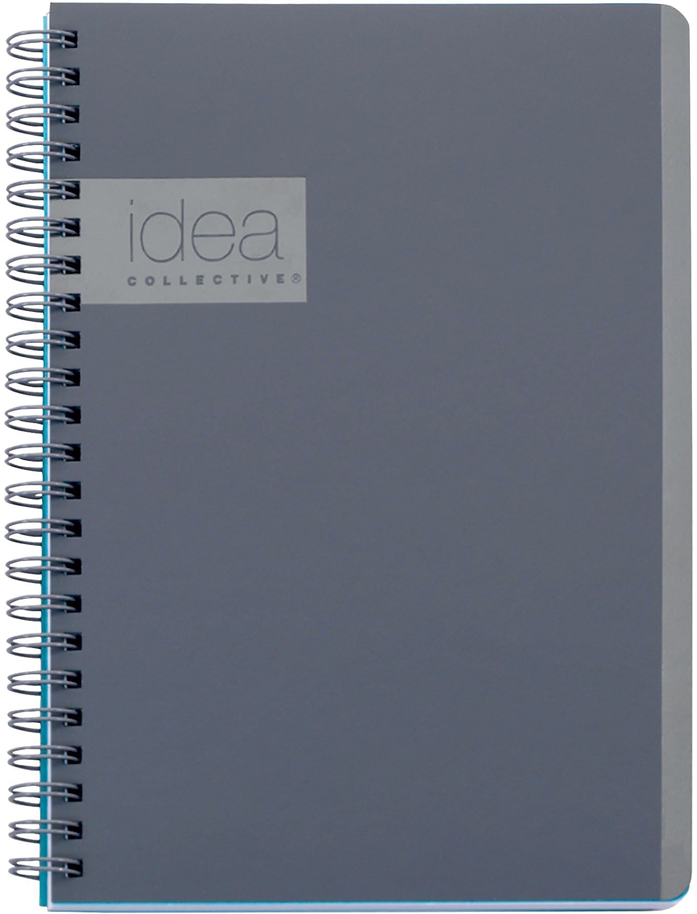 Oxford Idea Collective 1-Subject Professional Notebooks, 4.875" x 8", College Ruled, 80 Sheets, Gray/Silver (57010IC)