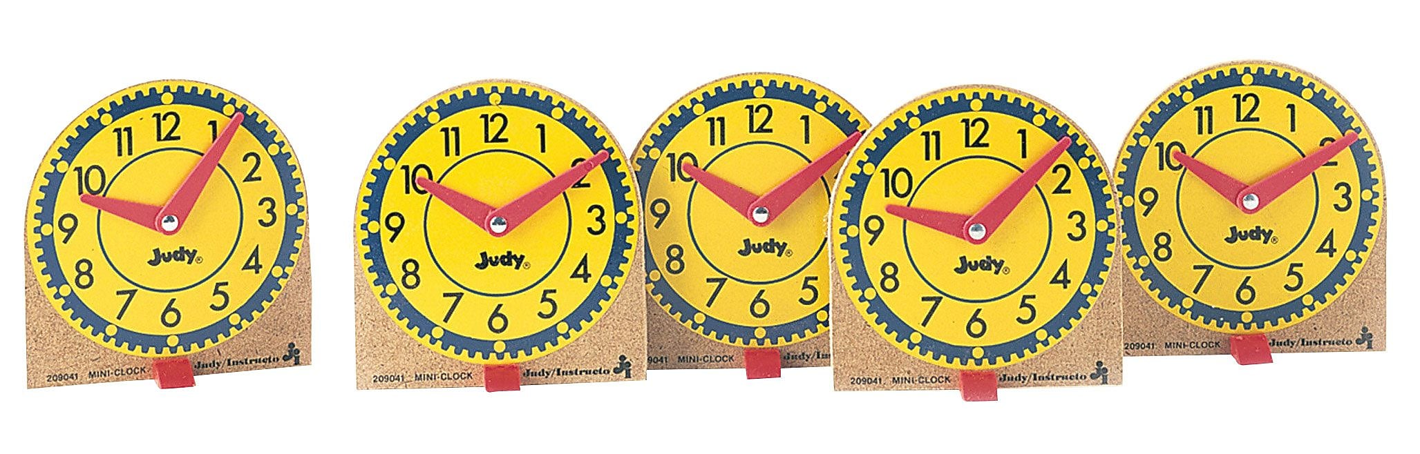 Carson-Dellosa Mini Judy Learning Clocks, 12/Pack (J-209041)